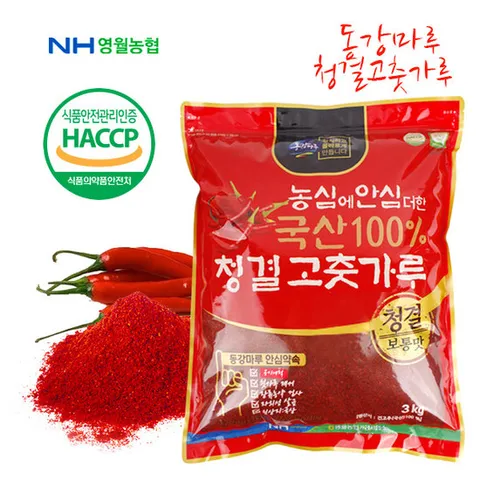 [영월농협] 동강마루 청결 고춧가루 3kg(보통맛)