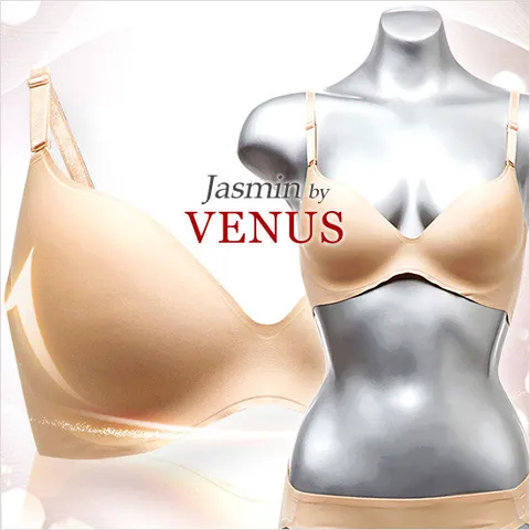 [비너스 자스민]일체형 노와이어 볼륨 몰드 브라팬티 jbp2121