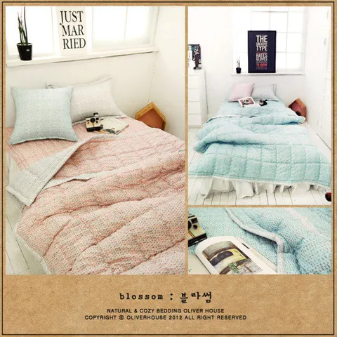 [아모로조] 블라썸 세미마이크로 간절기 차렵이불 S