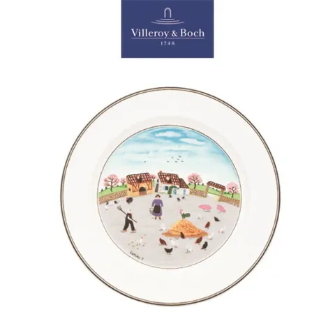 [ 현대백화점 ]빌레로이앤보흐 디자인나이프 샐러드접시 21cm 양계장 (6162)