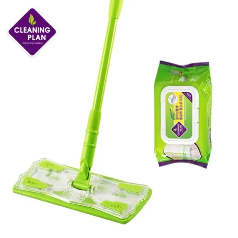 [퍼펙트클린] 표준형 청소밀대+물걸레 청소포(1개월분)