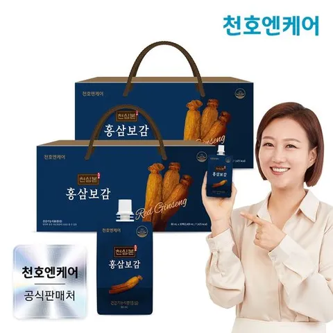 [천호엔케어] [천호엔케어] 천심본 홍삼보감 80mL 30팩 2박스