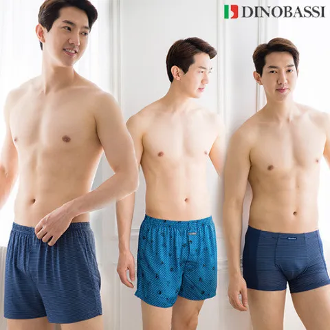 풍기인견 남성 트렁크/드로즈 3매입 세트 택1