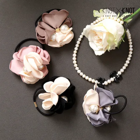 [KNOTXKNOT] 사랑스런 로즈앤 진주 헤어밴드