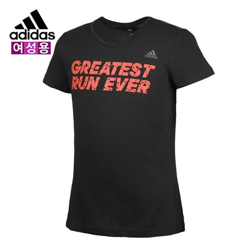 아디다스 우먼스 러닝 그래픽 티셔츠(BP8539)라운드티