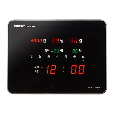 오리엔트 OT824RD 뉴 레드 LED 디지털벽시계 W45xH35.5cm