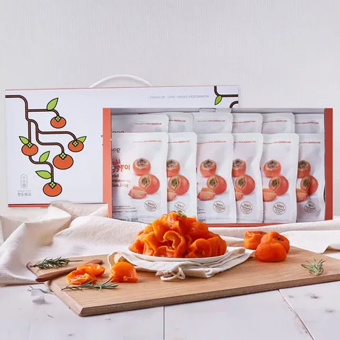 [맛딜] 말랑촉촉 감말랭이세트 1호(감말랭이 50gX12팩)