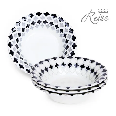 헨느 메디앙 16.5cm 찬기 4P/일본 도자기그릇/접시