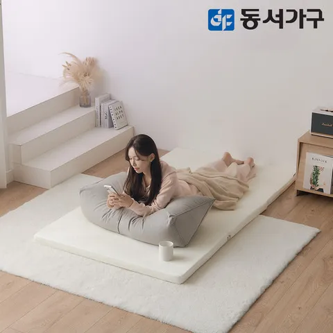 동서가구 EZ매트 메모리폼 3단 접이식 SS 토퍼매트리스 DF637093