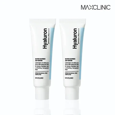 [맥스클리닉] 히알루론 워터 베리어 선세럼 40ml 1+ 1