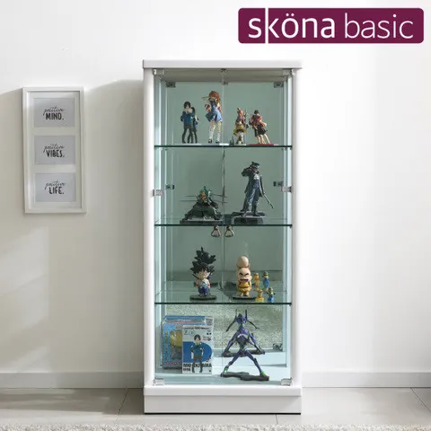 [스코나베이직]필버트 4단 양주장(대) 진열장