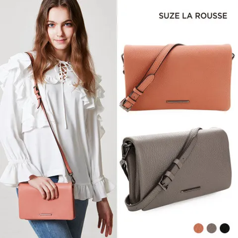 [쉬즈라루즈] 천연소가죽 쥬디 클러치 크로스백 KI2250