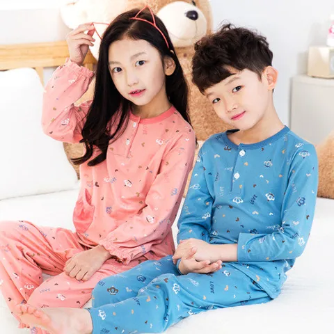 이라인 오마이러브 아동 주니어 긴팔 상하 잠옷/파자마/실내복