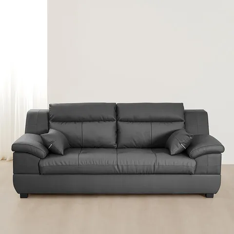 [착불] 동서가구 테라 천연면피가죽 3인 소파 DF908958