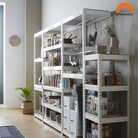 [스피드랙]900x600x1800_3단 조립식 앵글 베란다 수납정리선반
