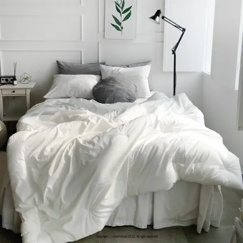 내츄럴 광목 피그먼트 차렵베개세트 QK퀸킹겸용