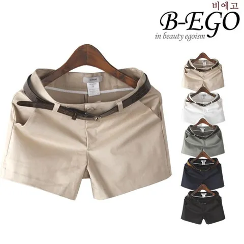 [비에고]U564_베이직 스판 면3부 팬츠/골프반바지/골프웨어/필드룩/골프복