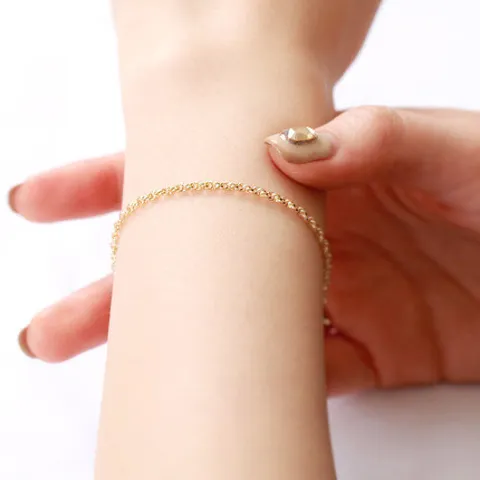 아이비골드 14K GOLD [ 팔찌] G 겹꼬임체인