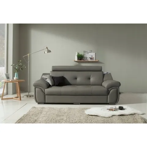 샤렌 천연가죽 이태리산 라텍스 3인용 소파