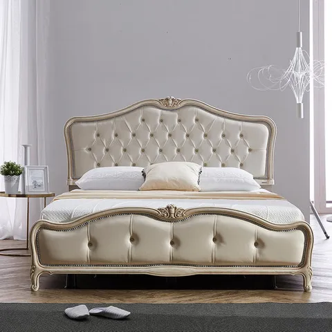 동서가구 밀라 프리미엄 빈티지 엔틱 퀸침대+양면매트 DF908156