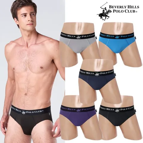 [비버리힐즈폴로클럽] 0104 남성 삼각 팬티 브리프 남자팬티 5종세트