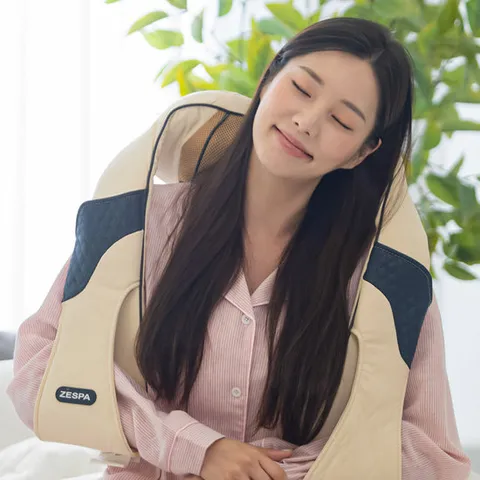 [제스파] 3D 입체안마구 온열 목 어깨 안마기 마사지기 ZP7030