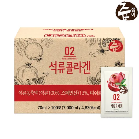 즙쟁이 석류콜라겐즙 100포 실속구성