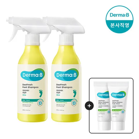 [더마비] 데오프레쉬 풋샴푸 포레스트 400mlX2 [증정]바디워시 30ml*2 7/13~7/19