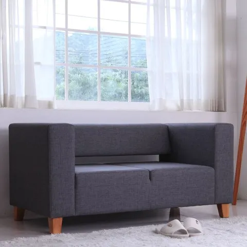 밸런스가구 페브릭패턴 모네 2인용쇼파 인조가죽 소파