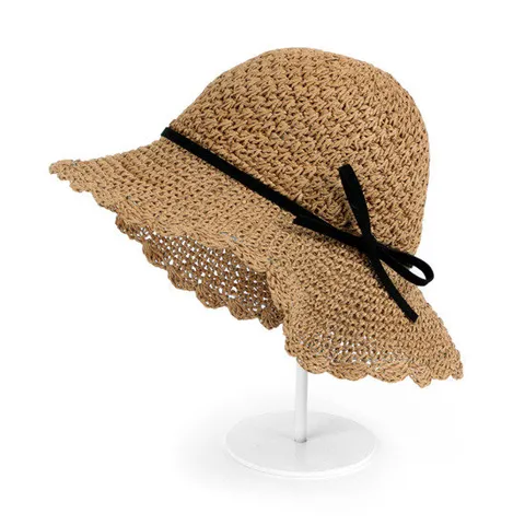 [베네]스웨이드 리본 썸머햇