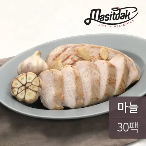 [랭킹닭컴] 맛있닭 소프트 닭가슴살 마늘 100gx30팩