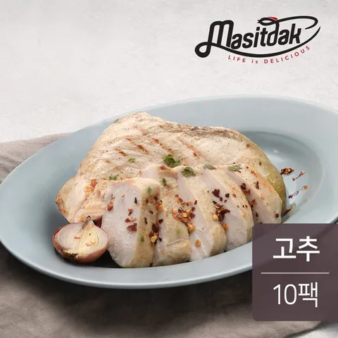 [랭킹닭컴] 맛있닭 소프트 닭가슴살 고추 100gx10팩