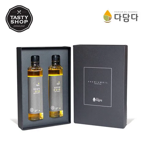 [다담다]Gift-국산100% 생들기름 300ml+저온압착 들기름 300ml