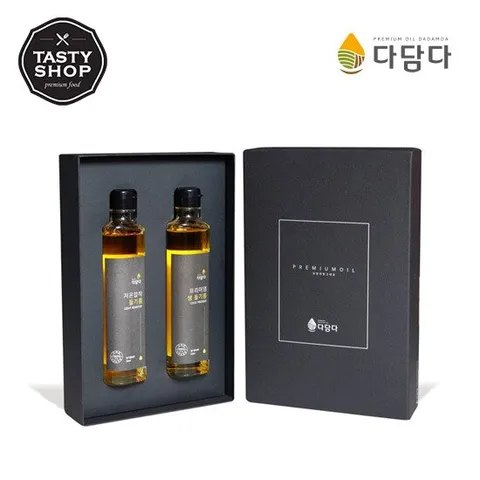[다담다]Gift-국산100% 생들기름 200ml+저온압착 들기름 200ml