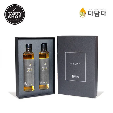 [다담다]Gift-국산100% 원적외선 저온압착 참기름&들기름300ml