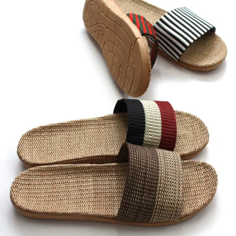 린넨 왕골슬리퍼 남여 커플 마슬리퍼 여름슬리퍼