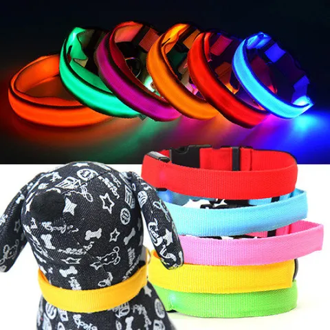 LED 베이직 발광목줄/애견목줄/LED목줄/야광목줄/야간산책