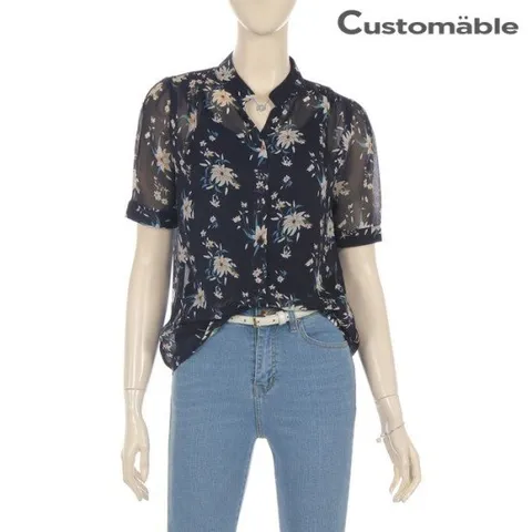 [한정/특가]플로랄 쉬폰 블라우스_[C1807BL137B]