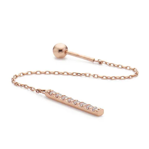 [도로시] 14k 센스티브 스틱롱 피어싱_A_1개