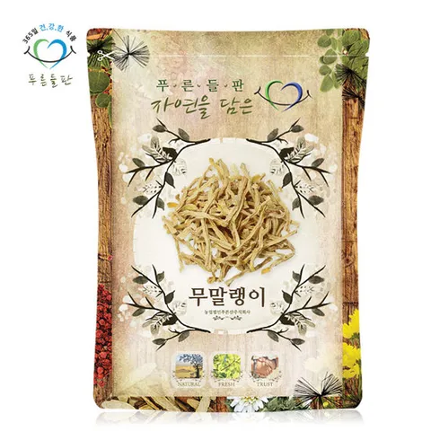 푸른들판 국내산 무말랭이 300g 무우말랭이 말린 무 무우 차