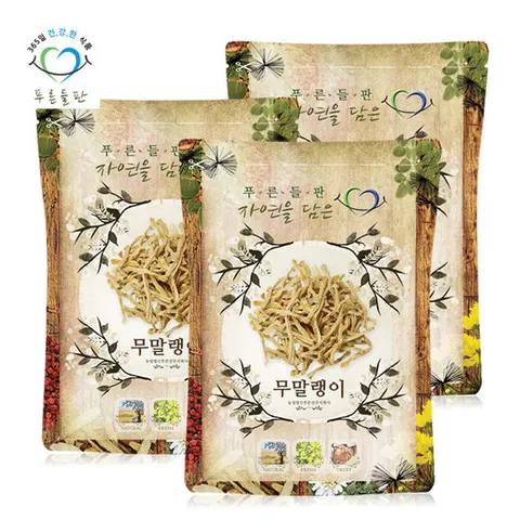 푸른들판 국내산 무말랭이 300gx3 무우말랭이 말린 무 무우 차