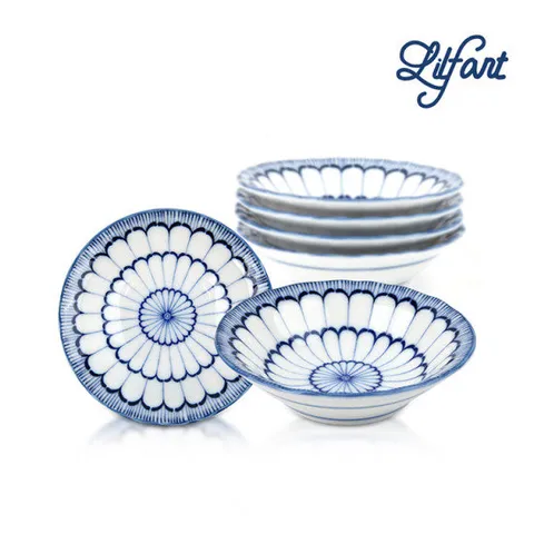 릴팡 블룸 도자기 소스볼 5P세트 /종지/간장그릇