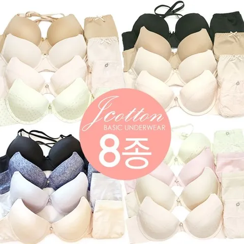 [제이투와이]ABCD컵8종여성속옷세트 왕뽕/빅사이즈속옷세트