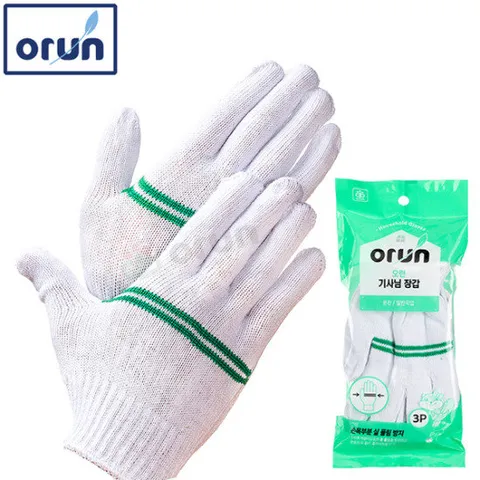 [오런]기사장갑 3P(3켤레)_작업장갑/면장갑/목장갑