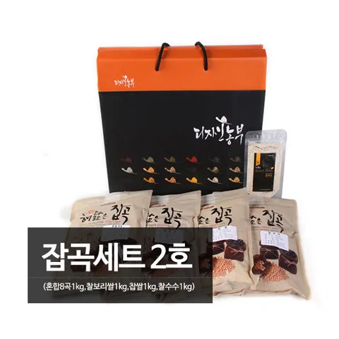 잡곡세트2호(찰수수,혼합8곡,찰보리쌀,찹쌀,각1kg)