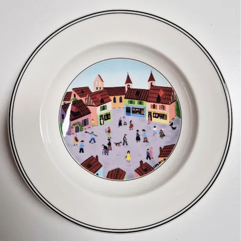 빌레로이앤보흐 디자인 나이프 수프접시 21cm 마을