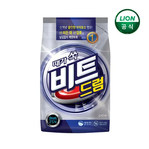 비트 가루세제 드럼용 파우치 2.5kg x 1개