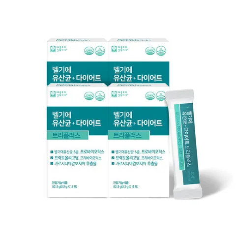애플트리김약사네 벨기에 유산균 다이어트 트리플러스 4박스(2개월분)