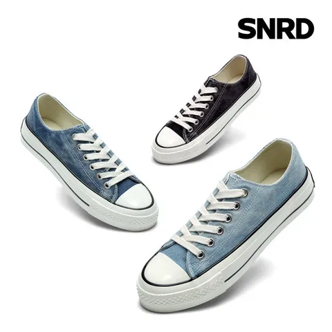[무료배송] Stylish 남녀 데님워싱 빈티지 스니커즈/캔버스화