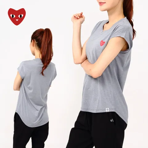 요가복상의필라테스복TS02WP1루즈핏하트티